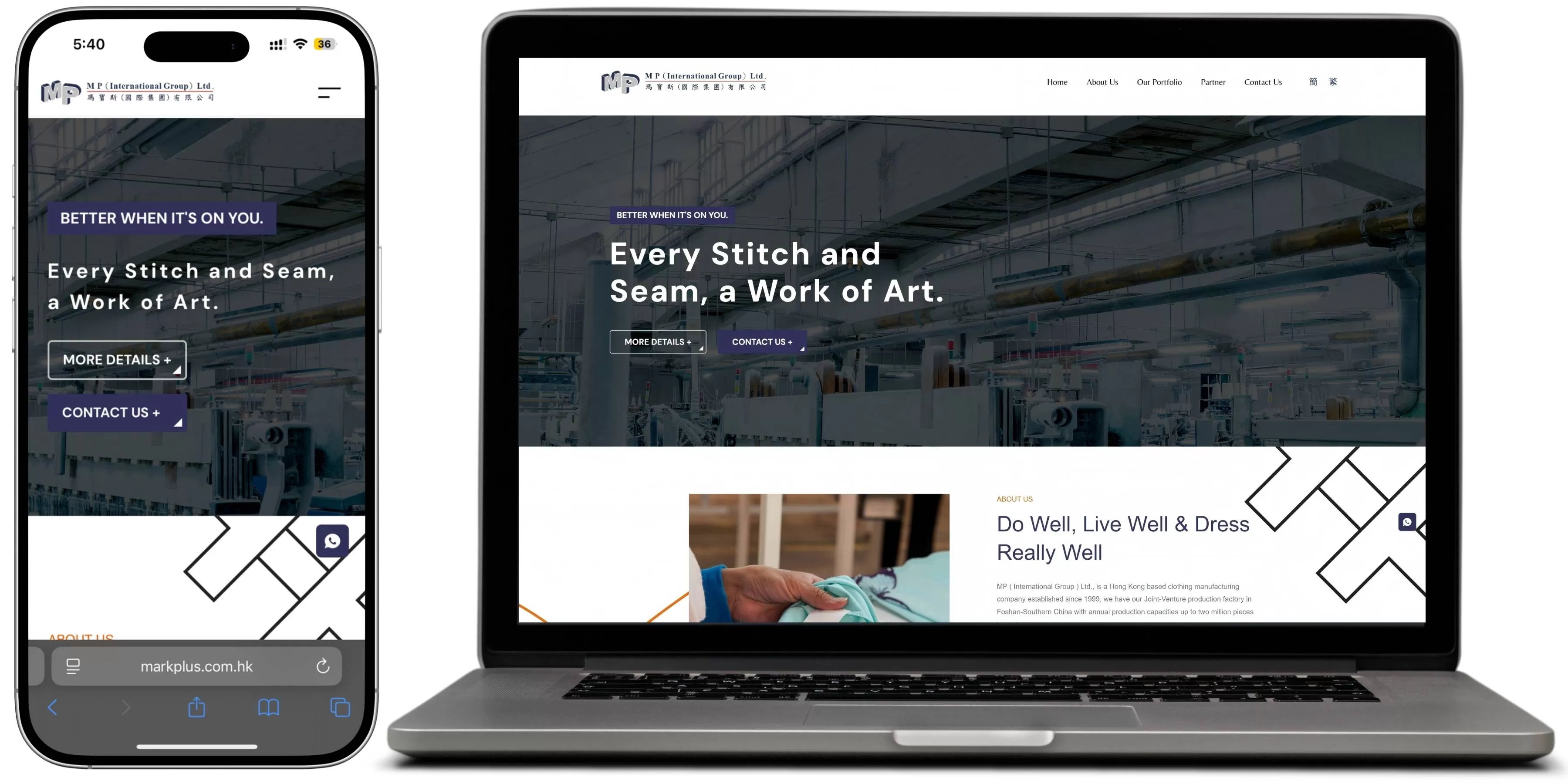 MARKPLUS網站設計首頁展示